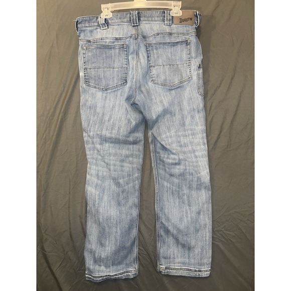 Duluth Trading Ballroom Double Flex Jeans Mens 36 x 30 Relaxed Fit Medium Wash - Picture 2 of 8